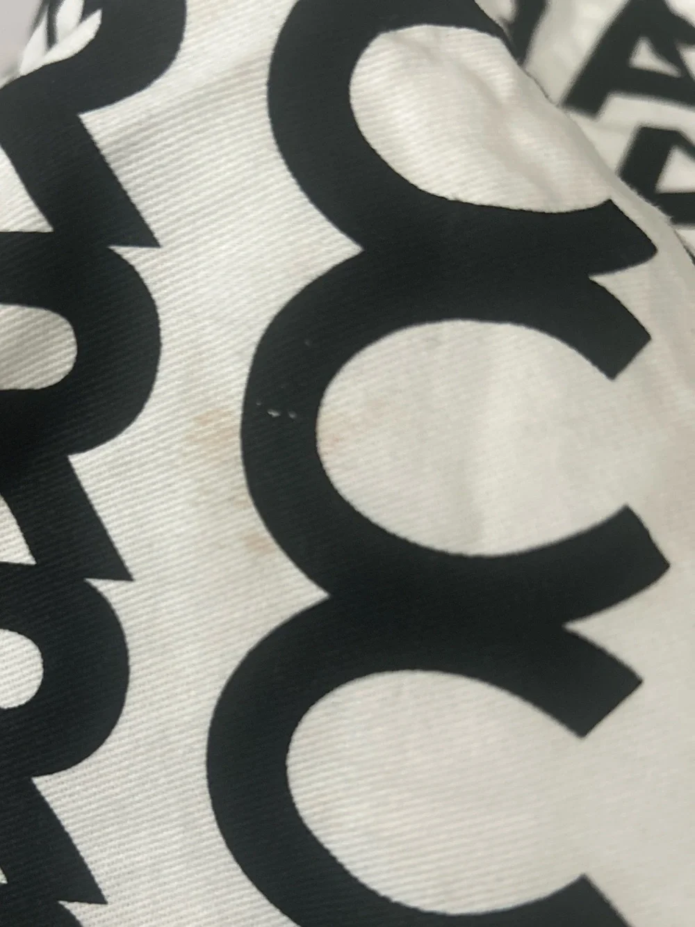 Marc Jacob’s Black big logo dust bag